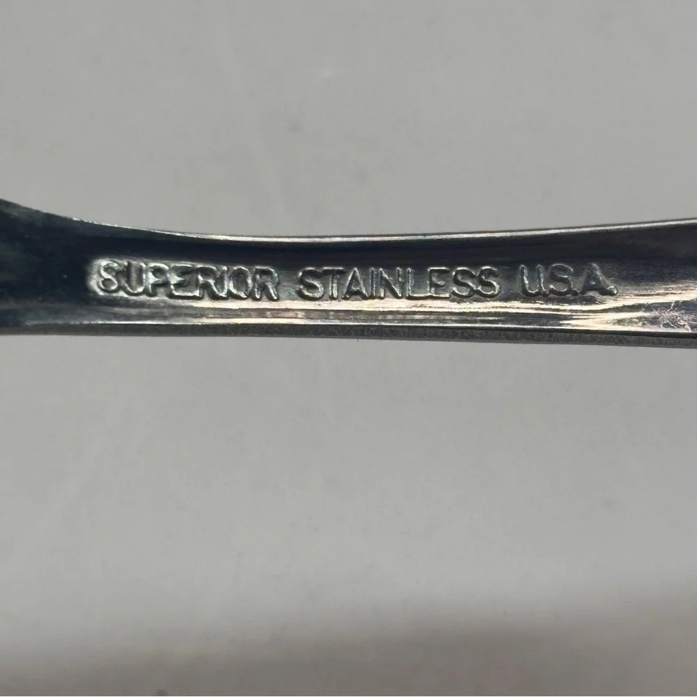 Superior Stainless Steel USA Radiant Rose Dinner Fork Tea Table Spoons Lot 22 Pc